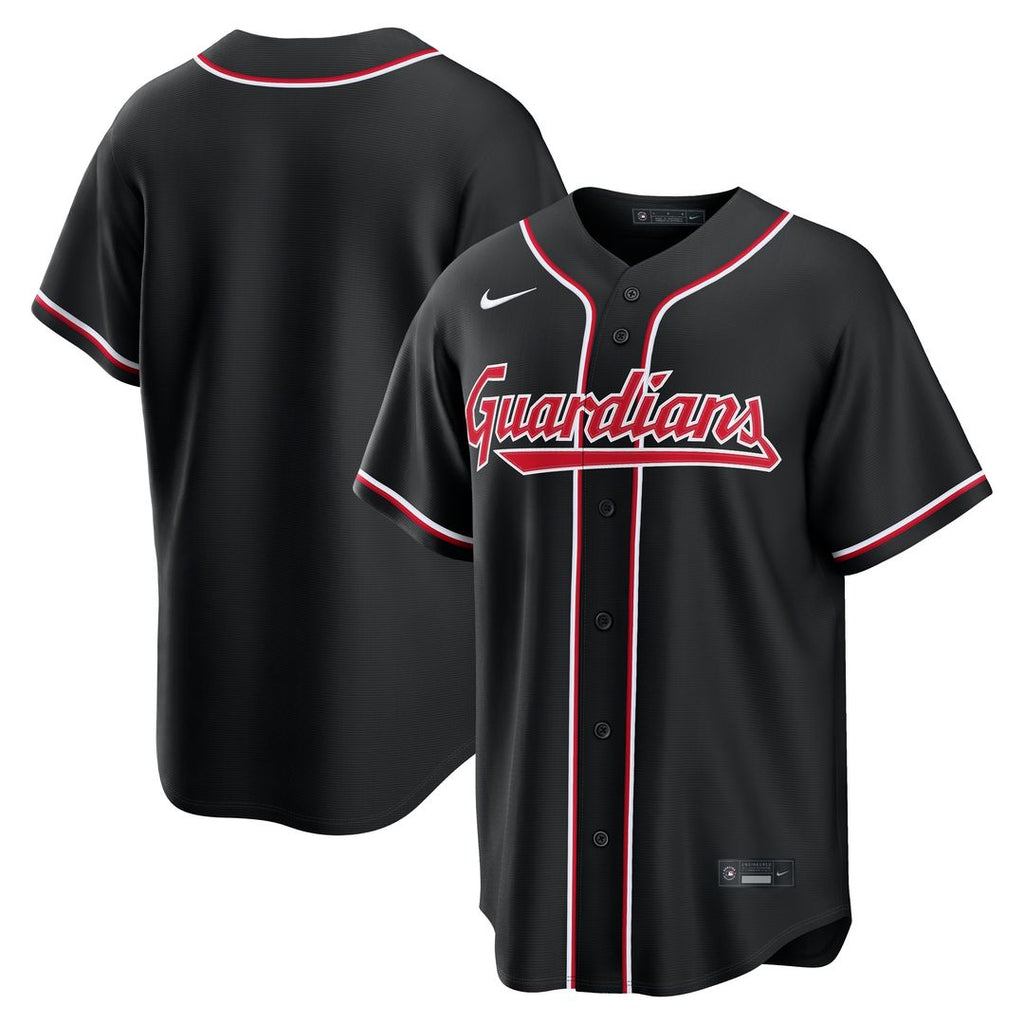 Cleveland Guardians Fashion Replica Black Out Jersey