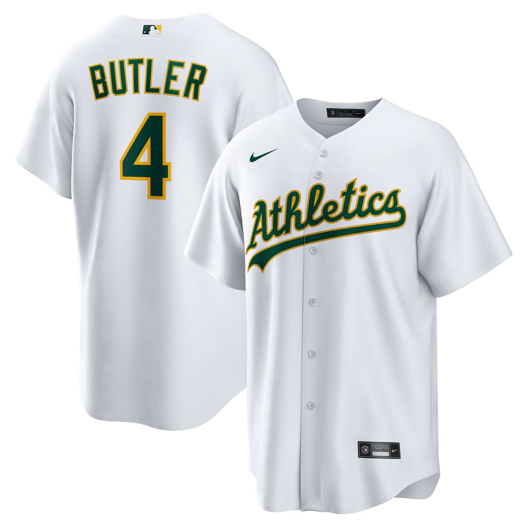 Athletics Lawrence Butler Home Replica Jersey - White