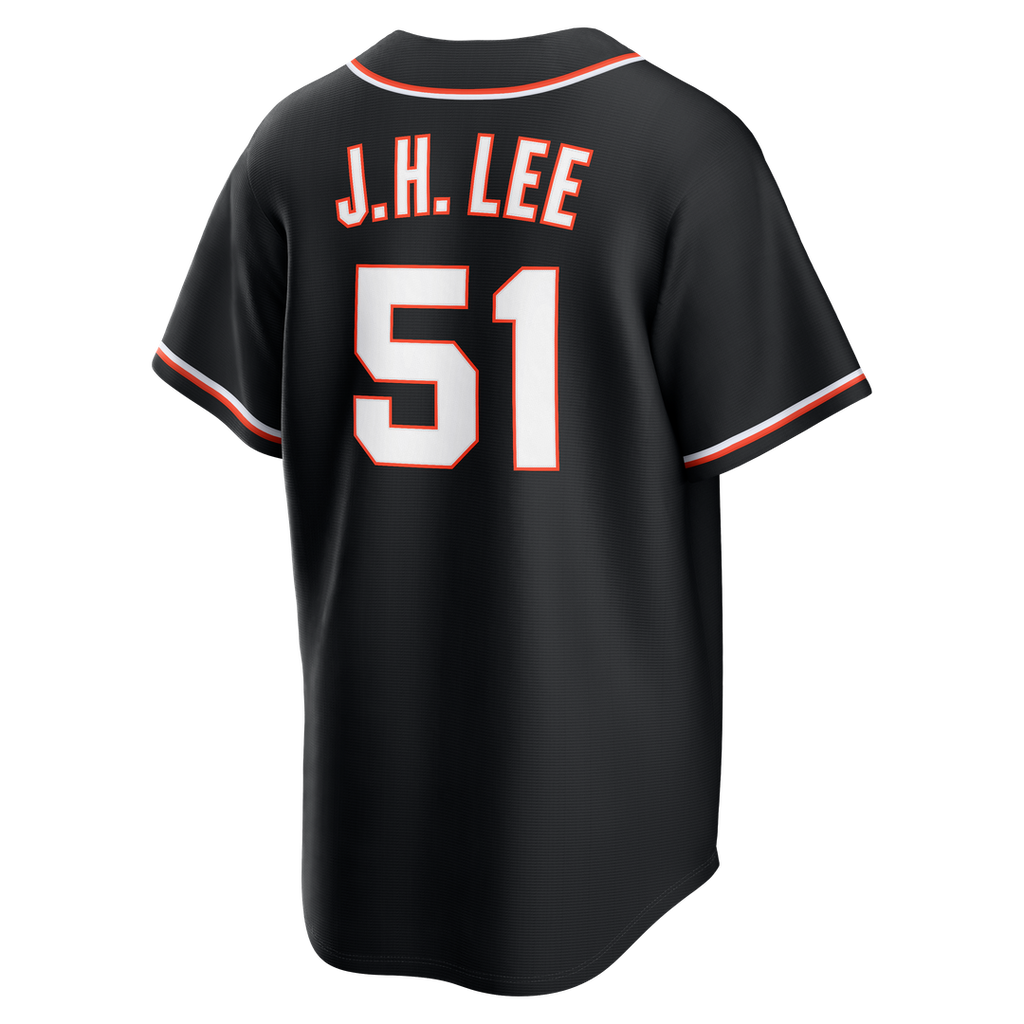San Francisco Giants Jung Hoo Lee Fashion Replica Black Out Jersey