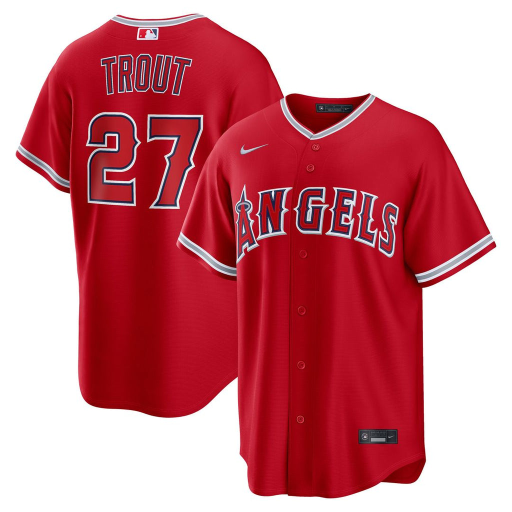 Los Angeles Angels Mike Trout Alternate Replica Jersey - Red