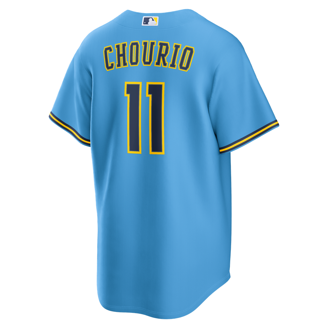 Milwaukee Brewers Jackson Chourio Road Replica Jersey - Light Blue