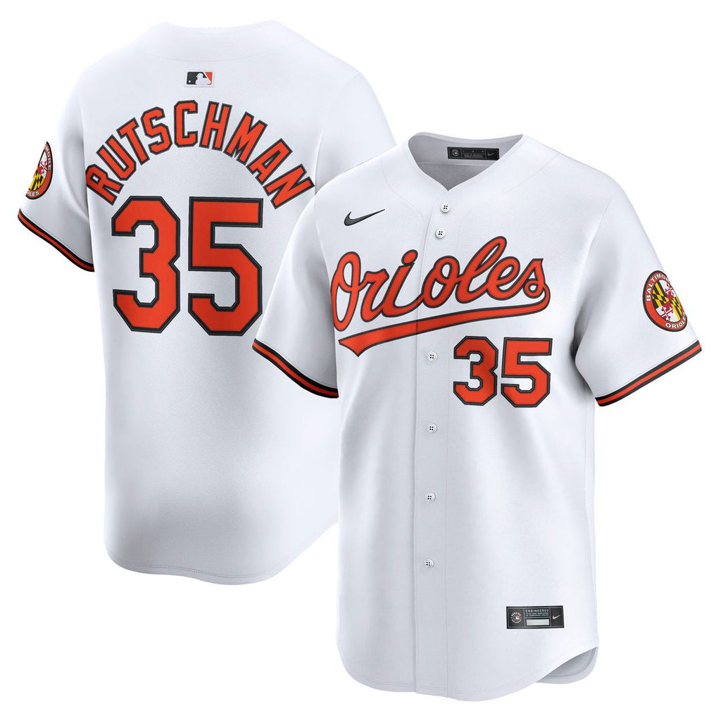 Baltimore Orioles Adley Rutschman Home Limited Jersey - White