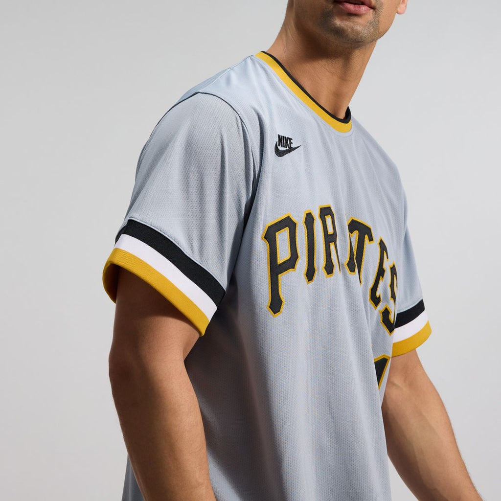 Pittsburgh Pirates Roberto Clemente Throwback Cooperstown Limited Jersey - Gray