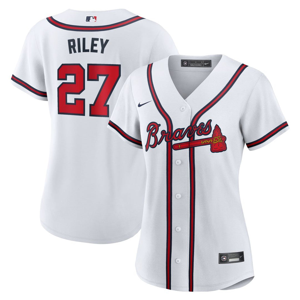 Atlanta Braves Austin Riley Women's Home Replica Jersey - White