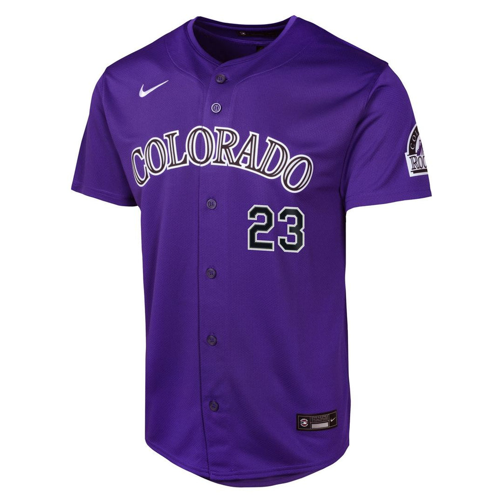 Colorado Rockies Kris Bryant Youth Alternate Limited Jersey - Purple