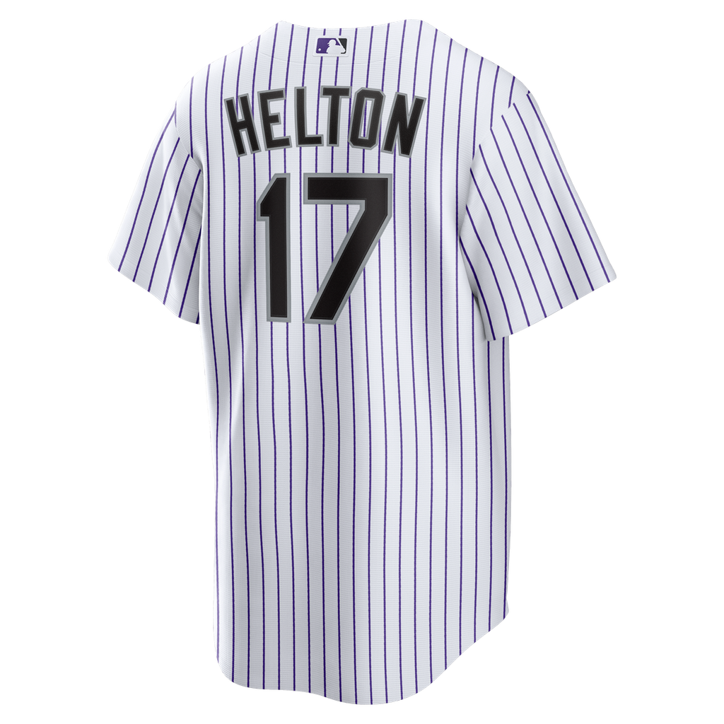 Colorado Rockies Todd Helton Home Retired Replica Jersey - White