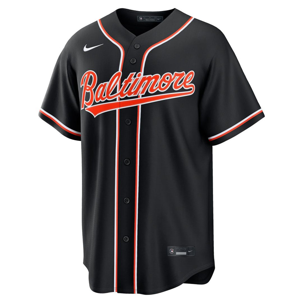 Baltimore Orioles Fashion Replica Black Out Jersey
