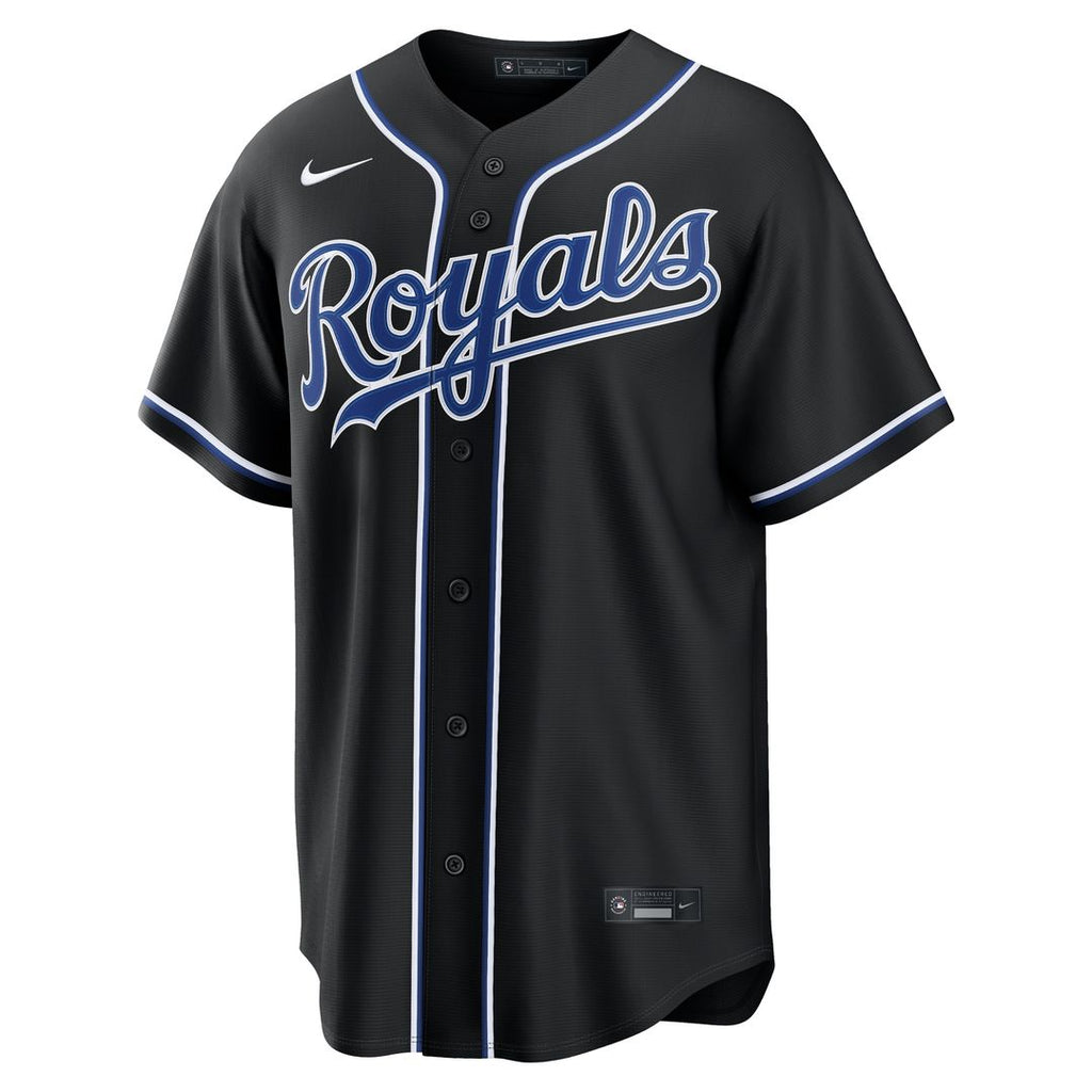 Kansas City Royals Fashion Replica Black Out Jersey