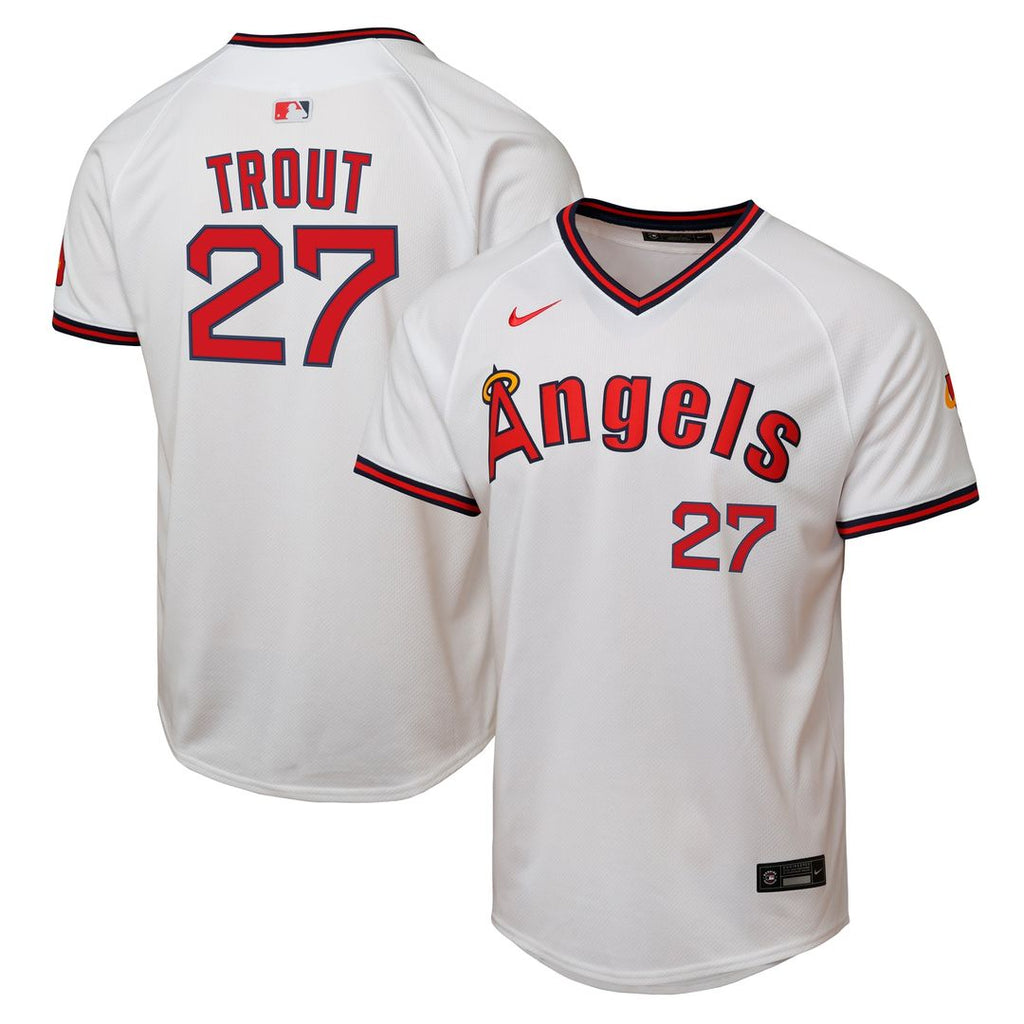 Los Angeles Angels Mike Trout Youth Alternate 2 Limited Jersey - White