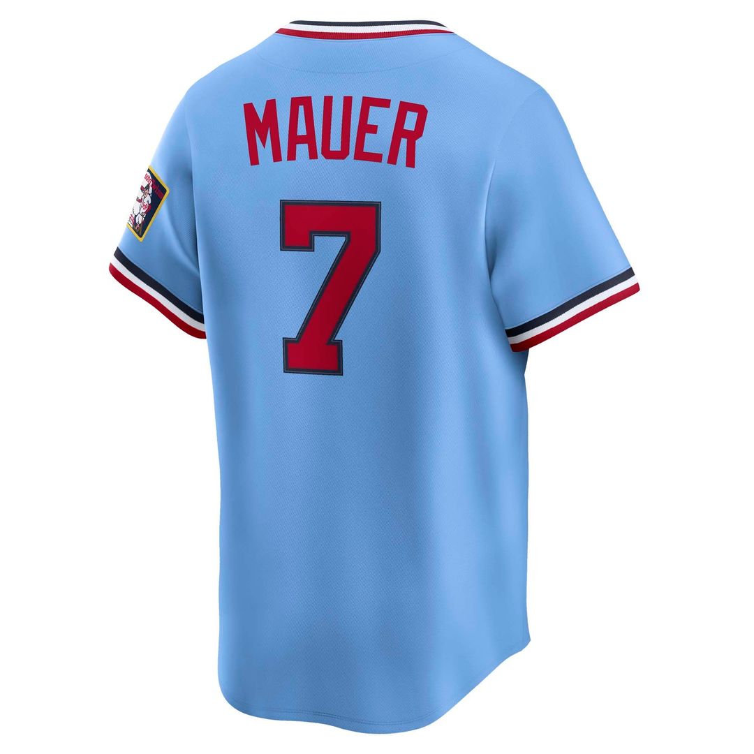 Minnesota Twins Joe Mauer Throwback Cooperstown Limited Jersey - Light Blue