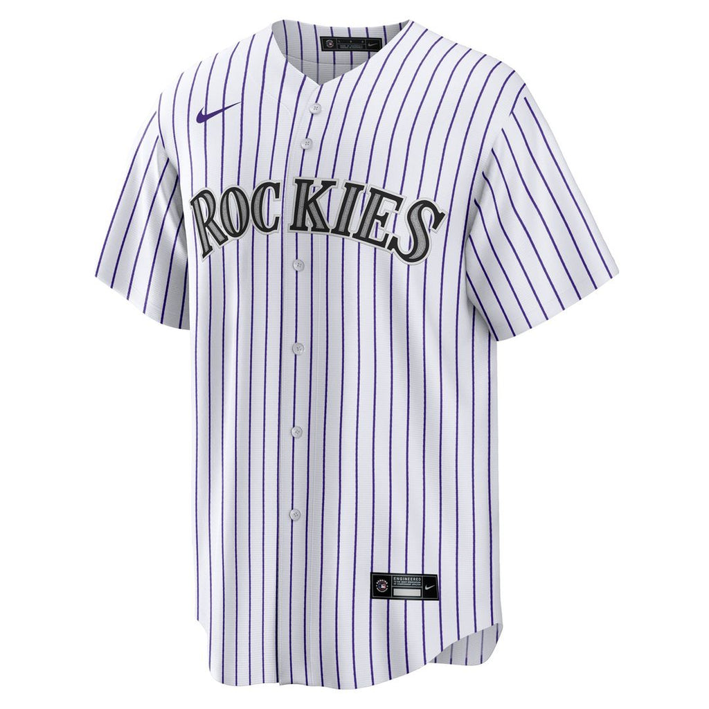 Colorado Rockies Jordan Beck Home Replica Jersey - White
