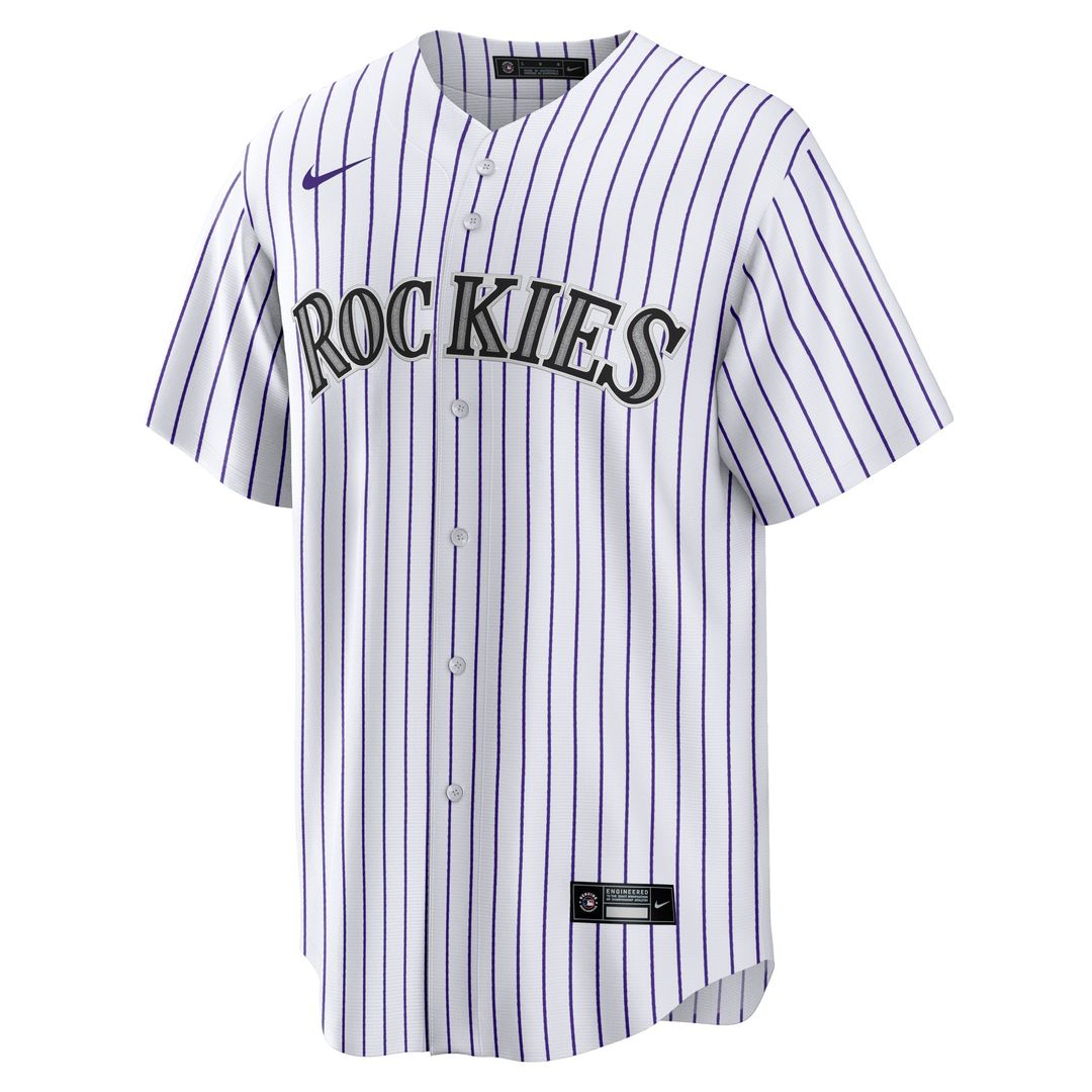 Colorado Rockies Jordan Beck Home Replica Jersey - White