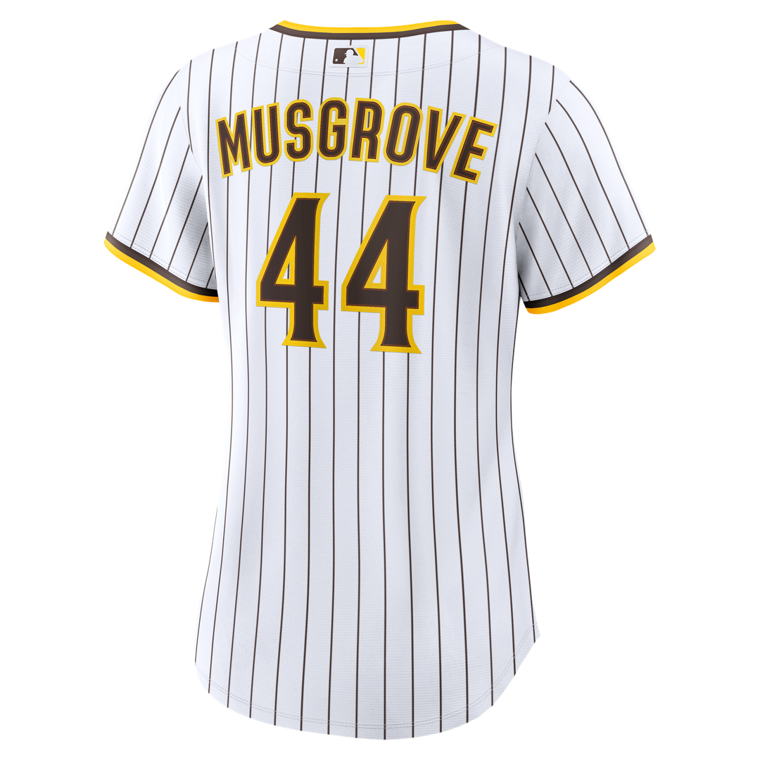 San Diego Padres Joe Musgrove Women's Home Replica Jersey - White