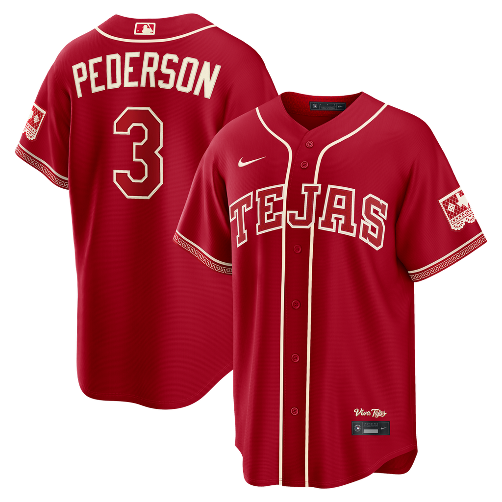 Texas Rangers Joc Pederson 2026 City Connect Stadium Jersey - Red