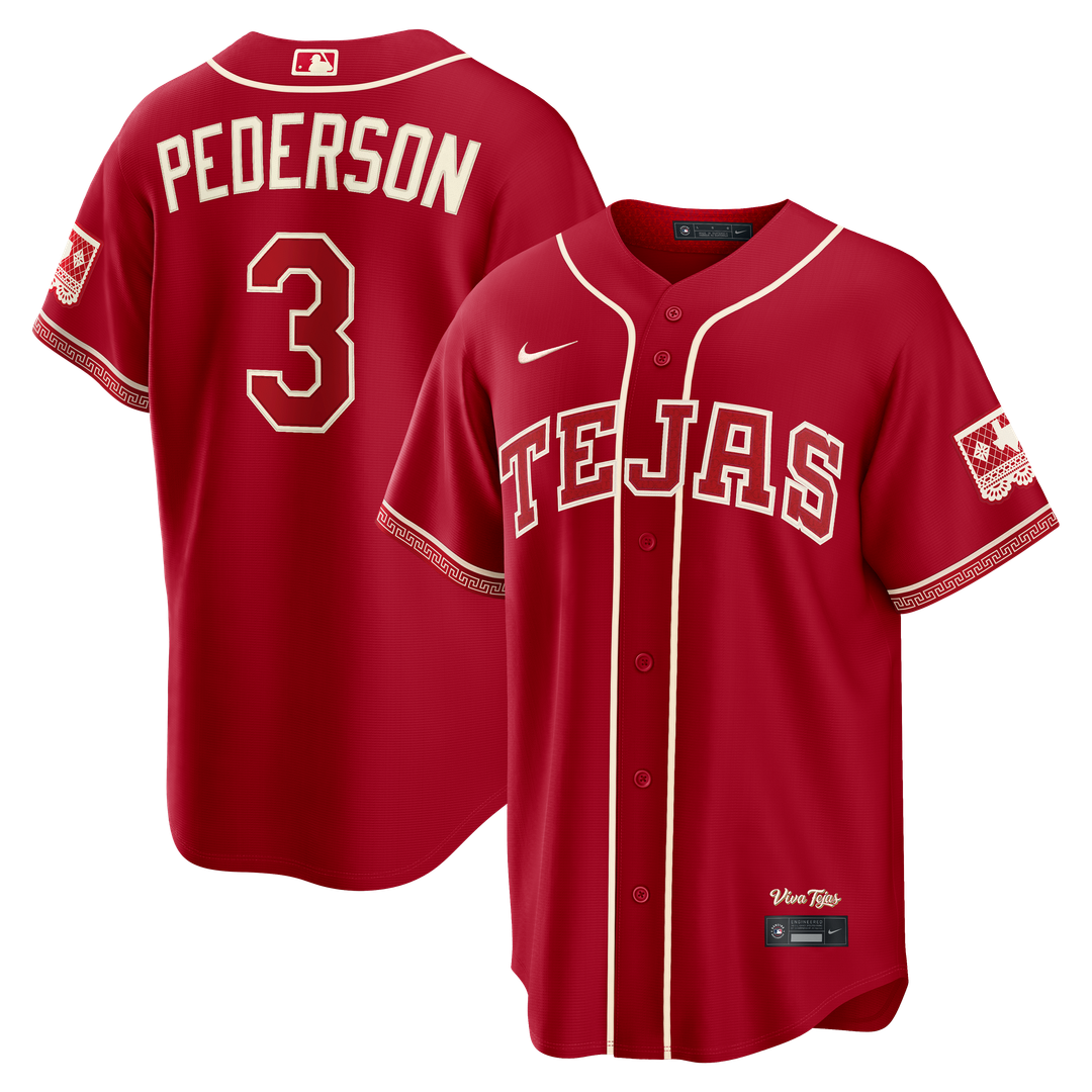 Texas Rangers Joc Pederson 2026 City Connect Stadium Jersey - Red