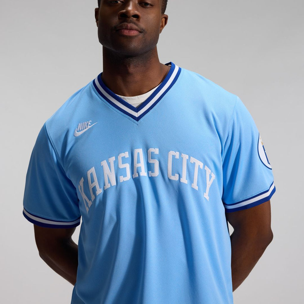 Kansas City Royals Bo Jackson Throwback Cooperstown Limited Jersey - Light Blue