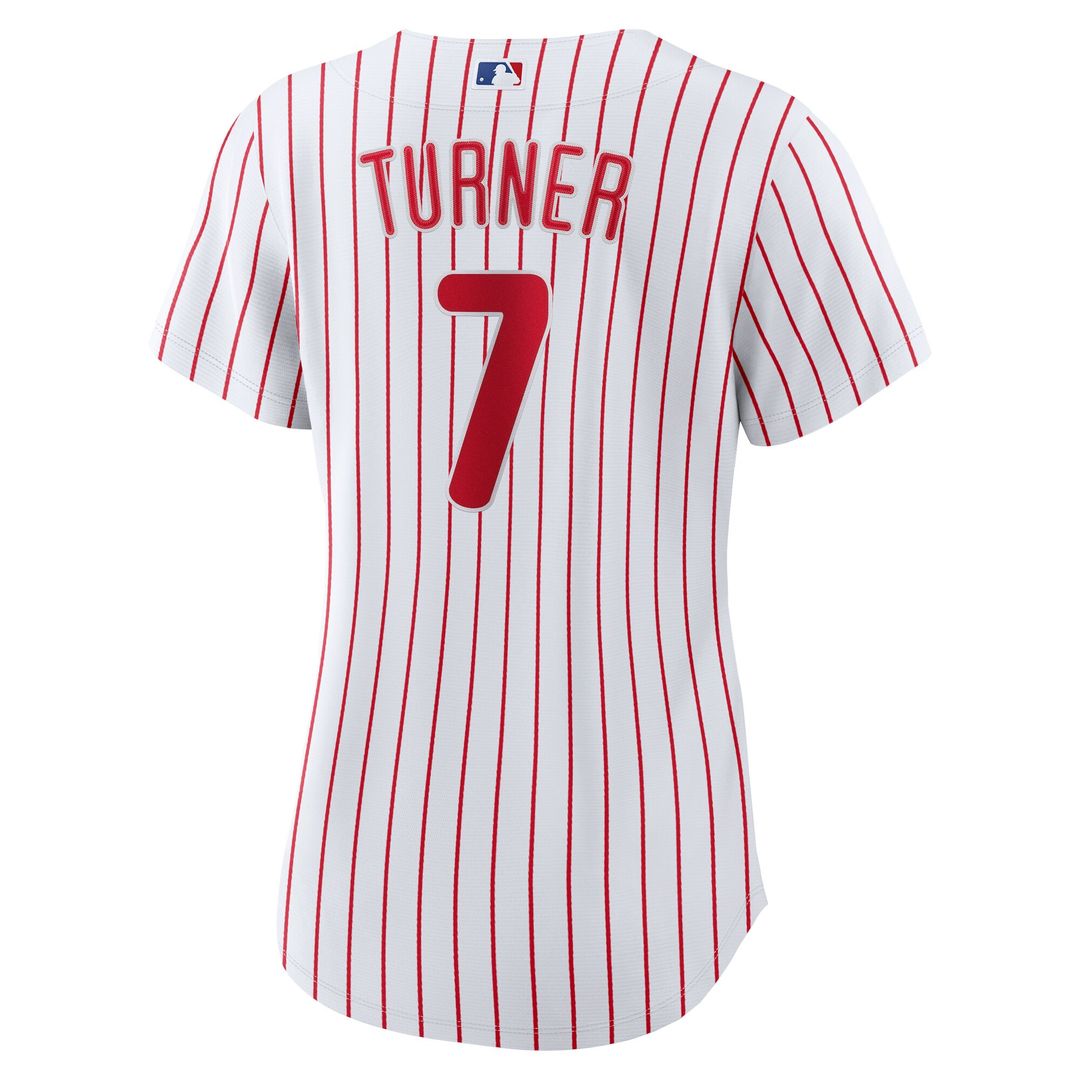 Philadelphia Phillies Trea Turner Women's Home Replica Jersey - White