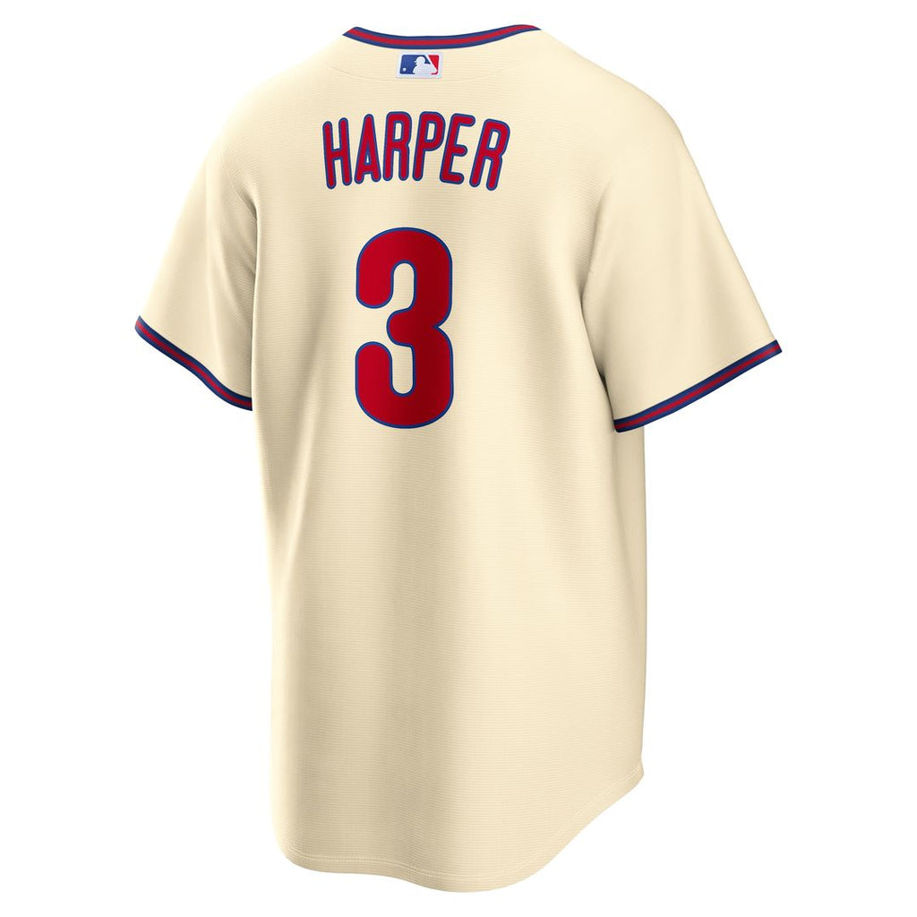 Philadelphia Phillies Bryce Harper Alternate Replica Jersey - Cream