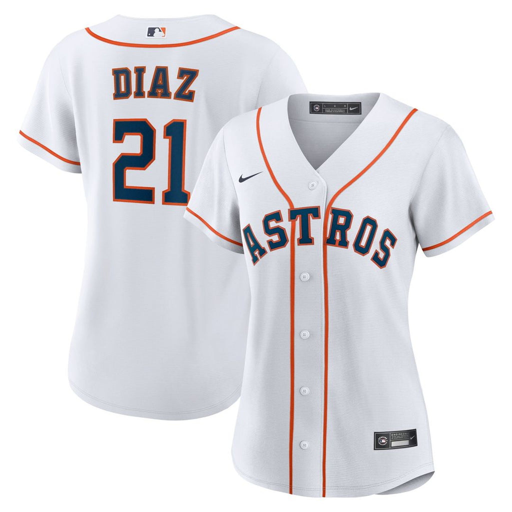 Houston Astros Yainer Diaz Women's Home Replica Jersey - White